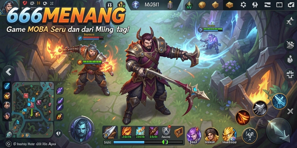 Tampilan gameplay seru dalam 666MENANG yang penuh aksi.