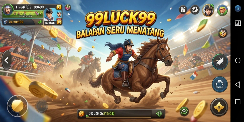 Tampilan gameplay Racing yang menegangkan di 99LUCK99.