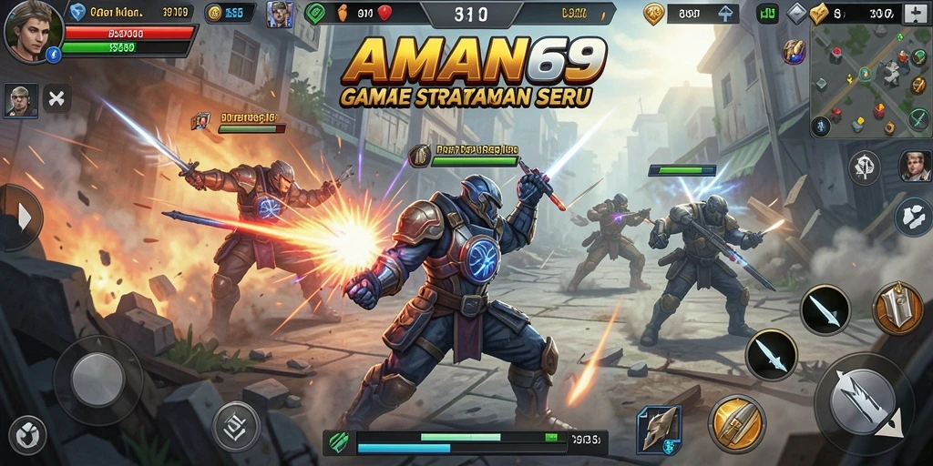 Tampilan gameplay menarik dengan pertempuran strategis dan aliansi.