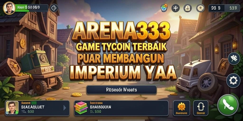 Screenshot utama ARENA333 menampilkan aktivitas manajemen bisnis yang seru.