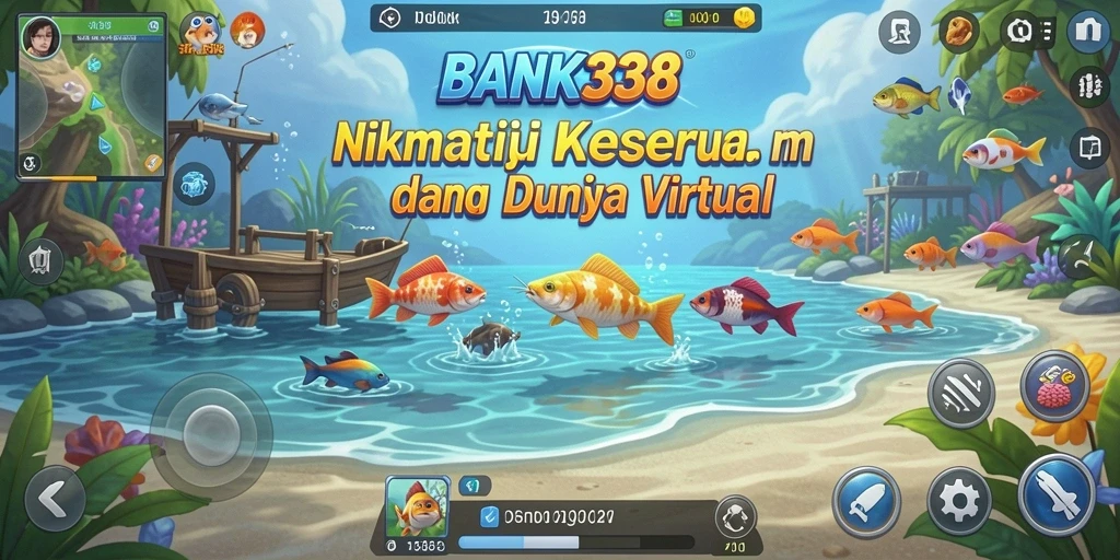 Tampilan gameplay BANK338 yang menakjubkan saat memancing di lautan.