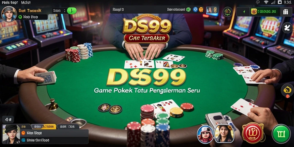 Tampilan gameplay DS99 yang seru dan menantang dalam Poker.