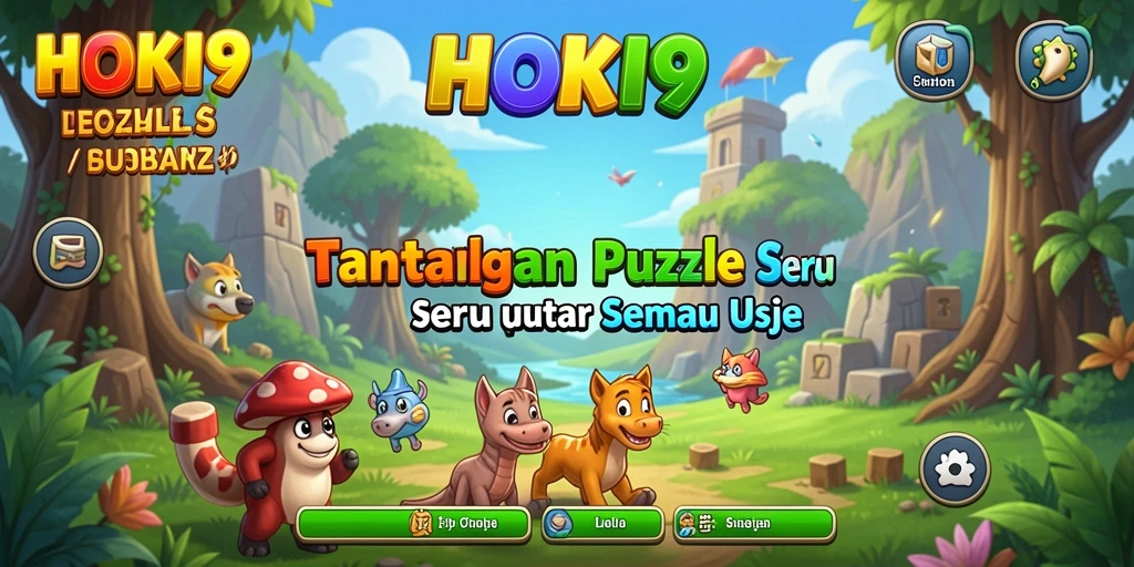 Tampilan gameplay seru HOKI9 dengan berbagai tantangan puzzle.