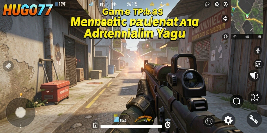 Tampilan gameplay HUGO77 yang menegangkan dan mendebarkan.