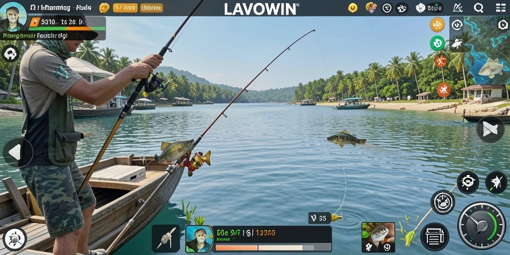 Tangkapan ikan besar dalam LAVOWIN yang mengesankan.