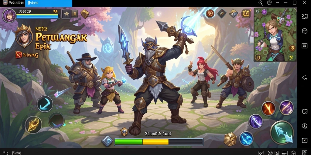 Screenshot gameplay NET29 yang menunjukkan pertarungan epik antara karakter.