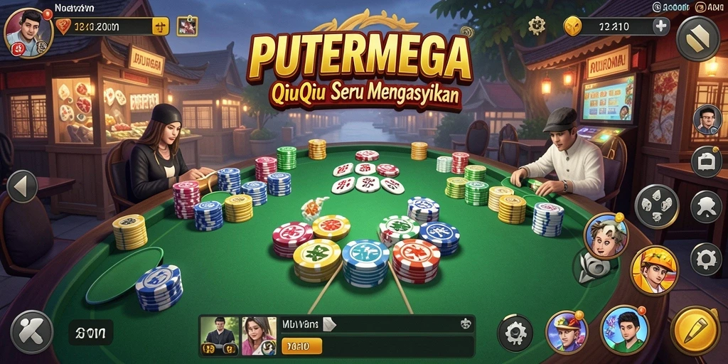 Gameplay intens QiuQiu di PUTERMEGA dengan desain menarik.