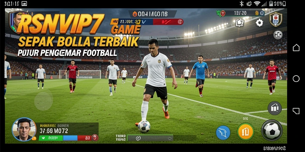 Tampilan gameplay <strong>RSNVIP7</strong> menampilkan aksi mendebarkan di lapangan sepak bola.