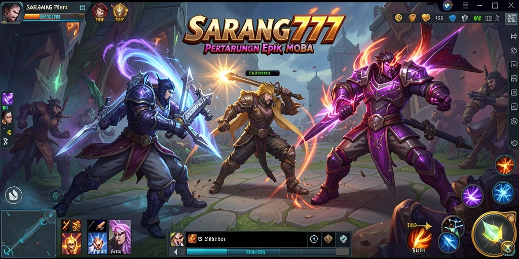 Tampilan gameplay SARANG777 yang menegangkan dan strategis.