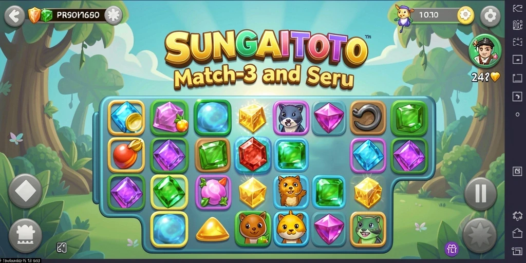 Tampilan gameplay SUNGAITOTO yang penuh warna dan mengasyikkan.