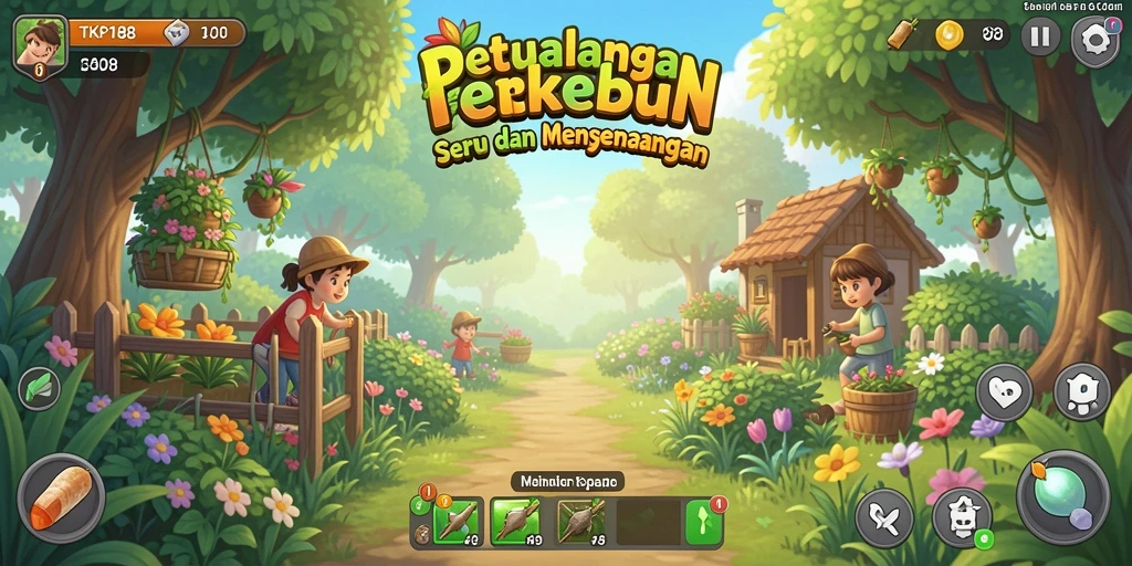 Tampilan menarik dari gameplay berkebun TKP188 yang memukau.