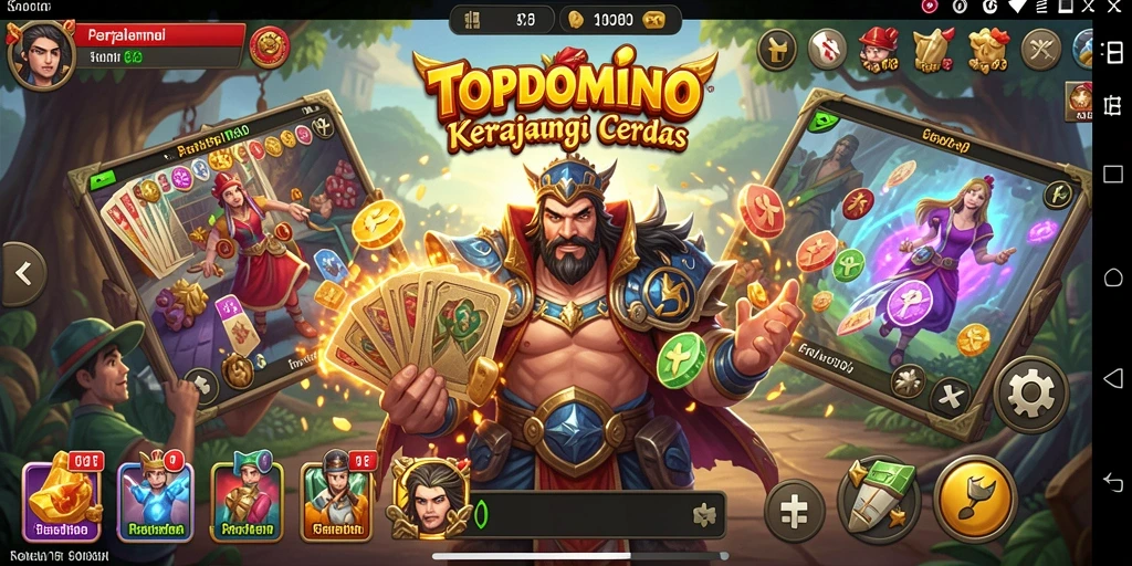 Gambaran gameplay seru di TOPDOMINO dengan strategi Tower Defense yang menantang.