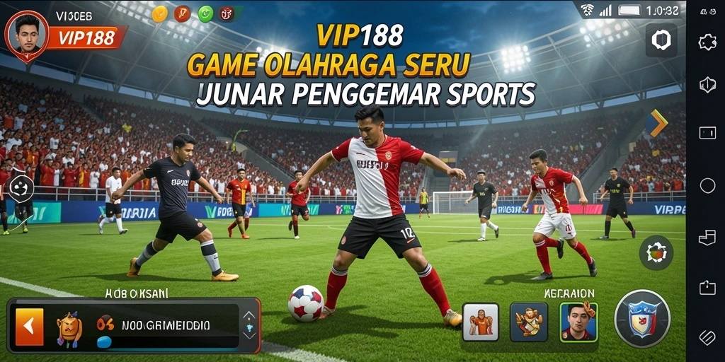 Tampilan gameplay dari aplikasi olahraga VIP188 yang menarik dan interaktif.